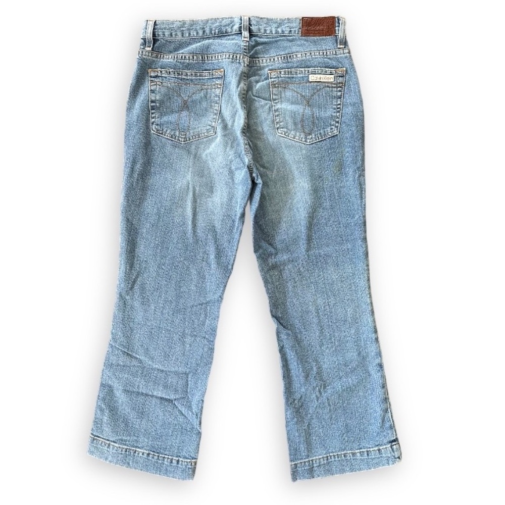 CALVIN KLIEN 90s Y2K Light Wash Cropped Capris